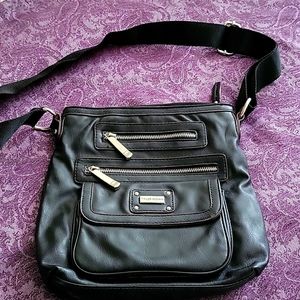 Tyler Rodan Black over-the-shoulder/Crossbody Bag w/ multiple pockets